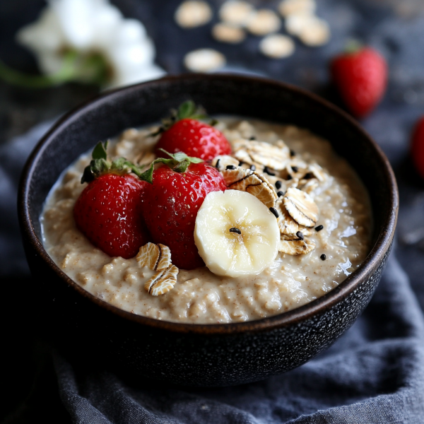 Creamy oatmeal mush recipe. Easy to prepare
